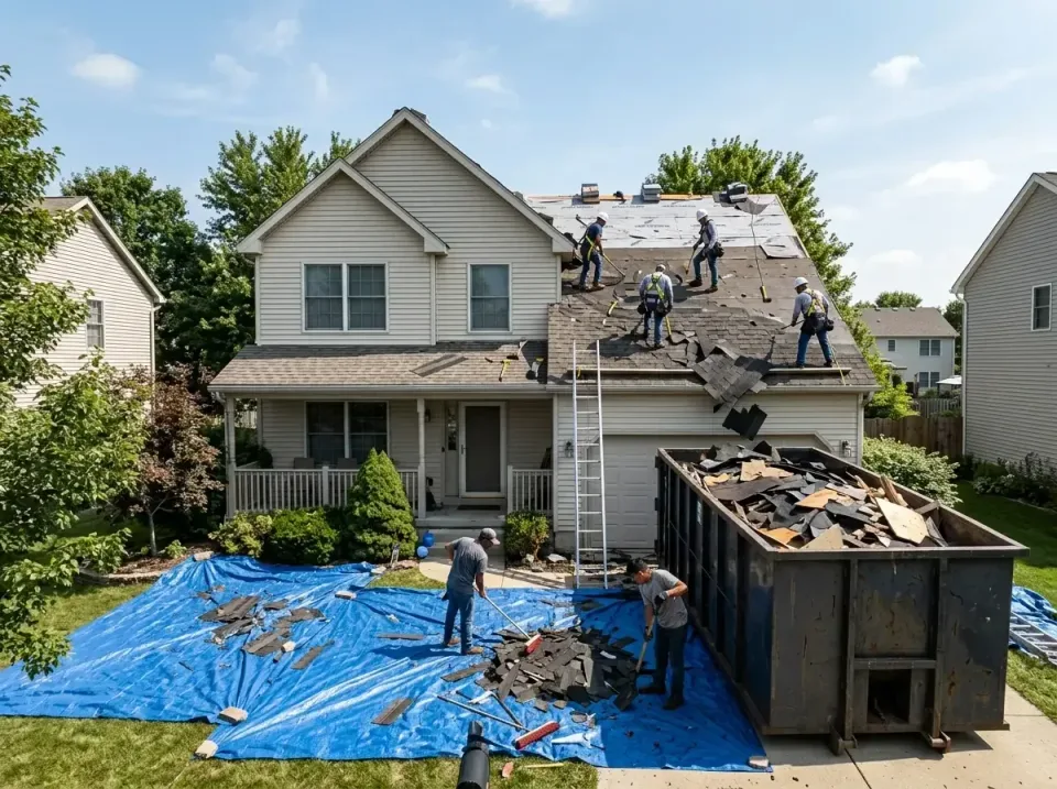 roof-replacement-debris-remova-004 — frequently asked questions, Cheapest Dumpster Rentals in Flowood, MS